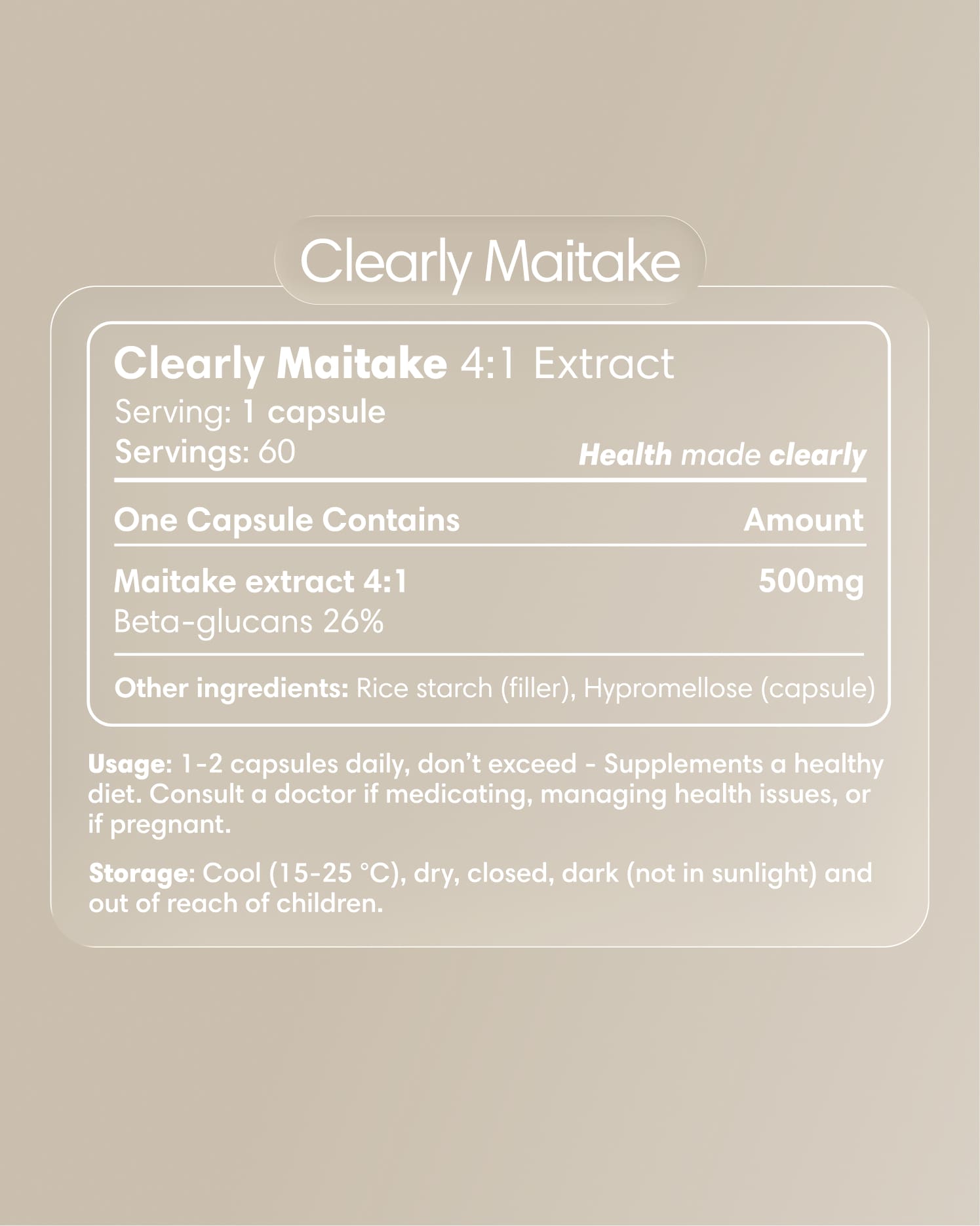  Clearly - Maitake